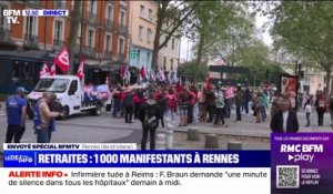 Environ 1000 manifestants réunis à Rennes pour protester contre la réforme des retraites