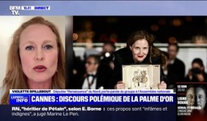 Discours Justine Triet à Cannes: "J'ai été consternée", réagit Violette Spillebout