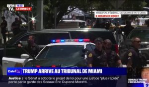 Comparution de Donald Trump: l'ancien président des États-Unis est arrivé au tribunal de Miami