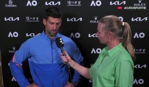 Djokovic sur sa cuisse : "Pour être honnête, ce n'est pas très bon"