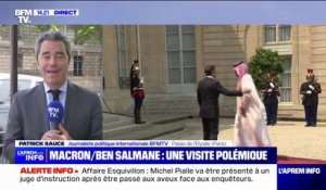 Emmanuel Macron reçoit le prince héritier d'Arabie Saoudite Mohammed Ben Salmane à l'Élysée