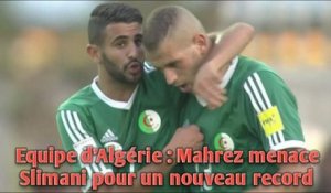 Equipe d’Algérie : Mahrez menace Slimani pour un nouveau record.