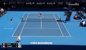 2h30 de baston et un exploit pour Cornet : Les temps forts de sa victoire sur Halep