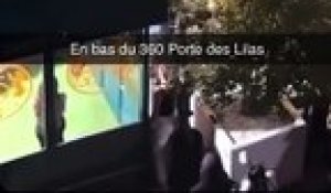 Paris : Les images d'un automobiliste qui, après une dispute dans un bar, va chercher son véhicule et roule sur la terrasse de l'établissement, Porte des Lilas provoquant un vent de panique