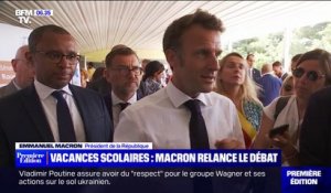 Emmanuel Macron relance le débat sur le rythme des vacances scolaires