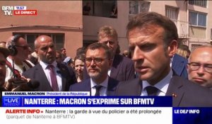 Emmanuel Macron exprime "l'affection de la Nation" à la famille de Nahel, l'ado tué à Nanterre