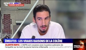 Émeutes: "On s'intéresse aux quartiers uniquement parce que chez nous ça brûle", estime Nasser, habitant de la cité Bassens à Marseille