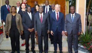 Ahoussou Kouadio Jeannot, Président du Sénat reçoit une délégation du Parlement Allemand