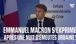 Nuits d'émeutes: Emmanuel Macron en appelle "à la responsabilité" des parents