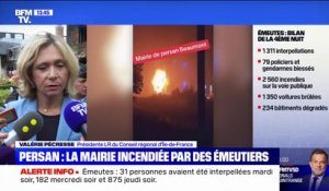 "La région va mettre 20 millions d'euros sur la table de façon à reconstruire immédiatement ce qui a été détruit": Valérie Pécresse réagit aux émeutes en Île-de-France
