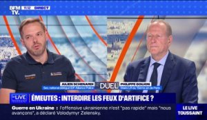 "Je pense que les Français n'ont pas à payer pour les émeutes qu'ils ont subies" Julien Schenardi, du syndicat Alliance Police, à propos de l'annulation probable de feux d'artifice dans certaines communes