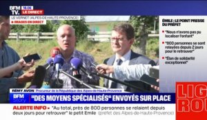 Disparition d'Émile: "Les critères administratifs pour permettre de recourir à l'alerte enlèvement ne sont pas réunis", affirme le procureur des Alpes-de-Haute-Provence