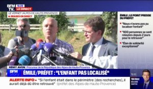 Disparition d'Émile: "Nous travaillons sur toutes les hypothèses", déclare Rémy Avon, procureur de la République des Alpes-de-Haute-Provence