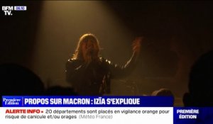 Après ses propos sur Emmanuel Macron, la chanteuse Izïa s'explique dans un entretien à Ouest France
