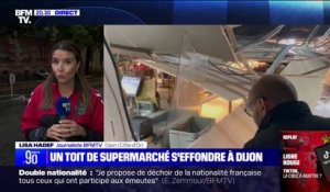 Orages: le faux plafond d'un magasin s'effondre à Dijon