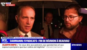Syndicats policiers reçus par Gérald Darmanin: "On a le sentiment que notre ministre est en soutien des forces de l'ordre", indique Olivier Varlet (UNSA Police)