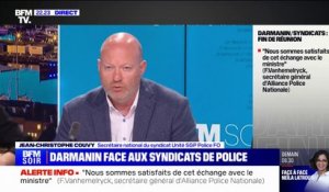 Syndicats policiers reçus par Gérald Darmanin: "Il a bien compris l'enjeu de cette colère", pour Jean-Christophe Couvy (Unité SGP Police-FO)