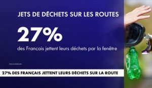 27% des Français jettent leurs déchets sur la route