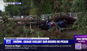 Orages dans la Drôme: des dégâts impressionnants dans la commune de Bourg-de-Péage