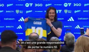 Boca Juniors - Cavani : "Une grande responsabilité de porter le numéro 10"
