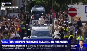 Le pape François accueilli par 500.000 jeunes fidèles aux JMJ à Lisbonne