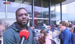 Colère de passagers après la panne qui a affecté hier le système de traitement des bagages au terminal 4 de Paris-Orly pendant plus de 12 heures - VIDEO