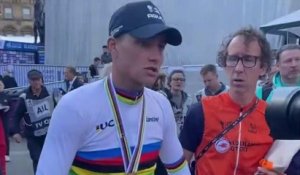 Cyclisme - Championnats du Monde 2023 - Glasgow - Mathieu van der Poel : "C'était le succès qui manquait à ma carrière et je pense que c'est ma plus grande victoire sur route"