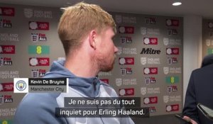 Man City - De Bruyne n'est pas du tout inquiet pour un Haaland en difficulté contre Arsenal