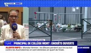 Aurore Bergé, ministre des Solidarités sur la mort d'un principal à Lisieux: "Tout le pays fait bloc derrière la communauté éducative"