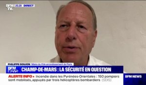 Insécurité sur le Champ-de-Mars: "Nous souhaitons un système de sécurité spécialisé et dédié avec un poste de police permanent", affirme Philippe Goujon (maire du XVe arrondissement de Paris)
