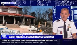 Incendie à Saint-André: "350 sapeurs-pompiers issus de la zone Sud sont venus épauler les sapeurs-pompiers des Pyrénées-Orientales", indique le porte-parole de la Sécurité Civile