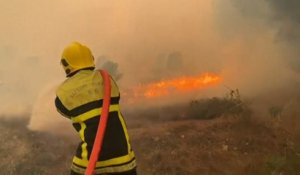 Pyrénées-Orientales : l’incendie « loin d’être éteint », plus de 500 hectares ravagés par les flammes