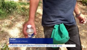 Le Journal - 23/08/2023 - CHALEUR/ Les sans-abris sollicitent la fraîcheur des bords de Loire