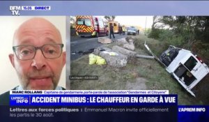 Accident de minibus dans le Lot-et-Garonne: le témoignage du conducteur "sera déterminant pour identifier, au moins en partie, les raisons de cet accident", affirme Marc Rollang (Gendarmes et Citoyens)