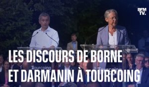 L'intégralité des discours de Gérald Darmanin et Élisabeth Borne à Tourcoing