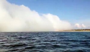 Découvrez l'étrange "banc de brouillard" sur le lac du Michigan