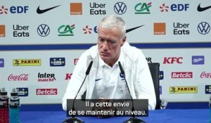 Bleus - Deschamps admiratif de la longévité de Giroud