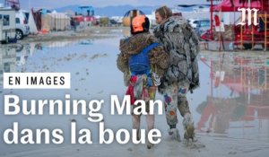 Etats-Unis: les 70 000 festivaliers de Burning Man piégés par la boue