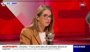 Restos du Cœur: "Quand vous avez une entreprise qui fait un don de 10 millions d'euros, on préfère l'engueuler plutôt que de la remercier" déplore Aurore Bergé, ministre des Solidarités