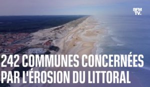 242 communes sont concernées par l'érosion du littoral soit 100 de plus en un an