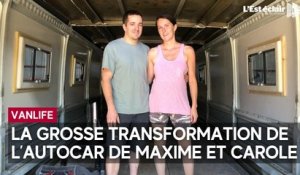 "Vanlife" : l’autocar de Maxime et Carole en pleine transformation