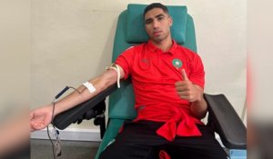 Séisme au Maroc : le joueur du PSG Achraf Hakimi montre l'exemple et donne son sang