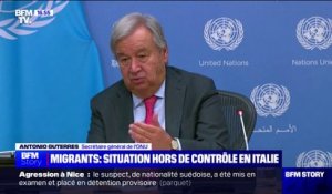 Arrivée de migrants à Lampedusa: "Face à ces flux, il est essentiel d'avoir une solidarité européenne", pour le secrétaire général de l'ONU, Antonio Guterres