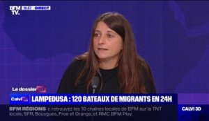 Migrants à Lampedusa: "Ça fait dix jours qu'il n'y avait pas un bateau qui traversait, on a une espèce d'effet de rattrapage", affirme Delphine Rouilleault, directrice générale de "France Terre d’Asile"