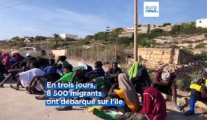 Migrants: Ursula von der Leyen, la présidente de la Commission européenne, dimanche à Lampedusa