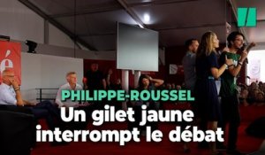 À la Fête de l’Humanité, ce gilet jaune a voulu empêcher le débat Philippe-Roussel