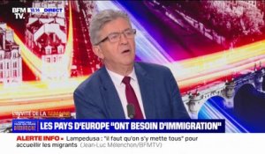 Immigration choisie: "C'est une opération de pillage de la matière grise de ces pays", affirme Jean-Luc Mélenchon