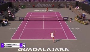 Guadalajara - Bouchard cède en trois sets contre Kudermetova
