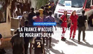La France "n'accueillera pas de migrants qui viennent de Lampedusa"