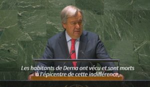 Derna, "triste instantané" des "injustices" du monde, déplore le chef de l'ONU